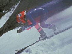 A skier.
